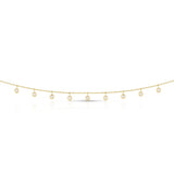 14K Gold .50ct Dangling Diamonds Necklace