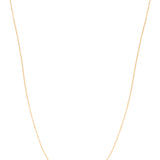14K Gold Polished North Star Disc Necklace