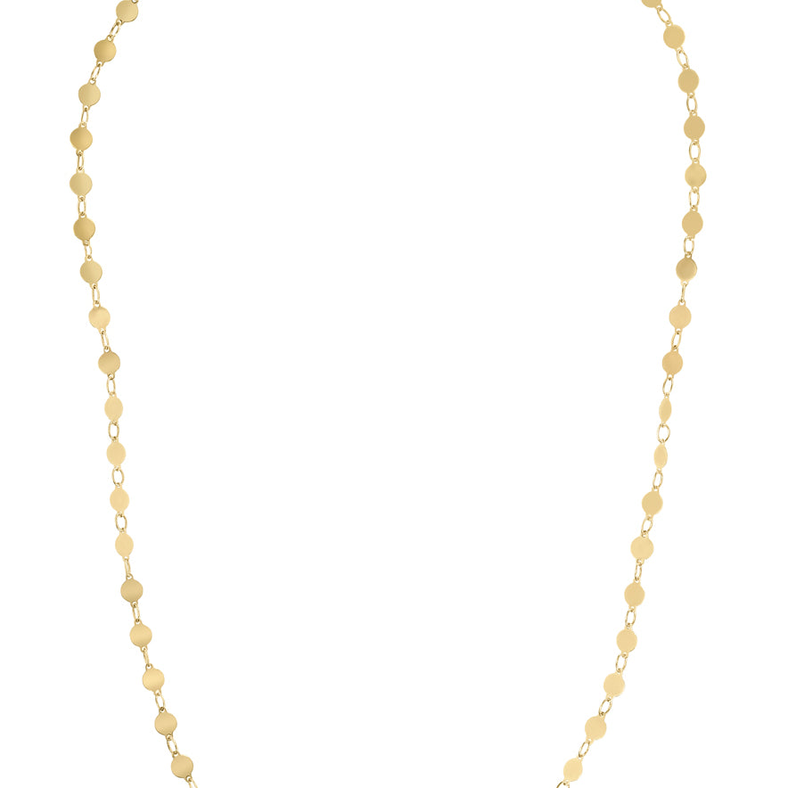 14K Gold Polished Mirror Chain