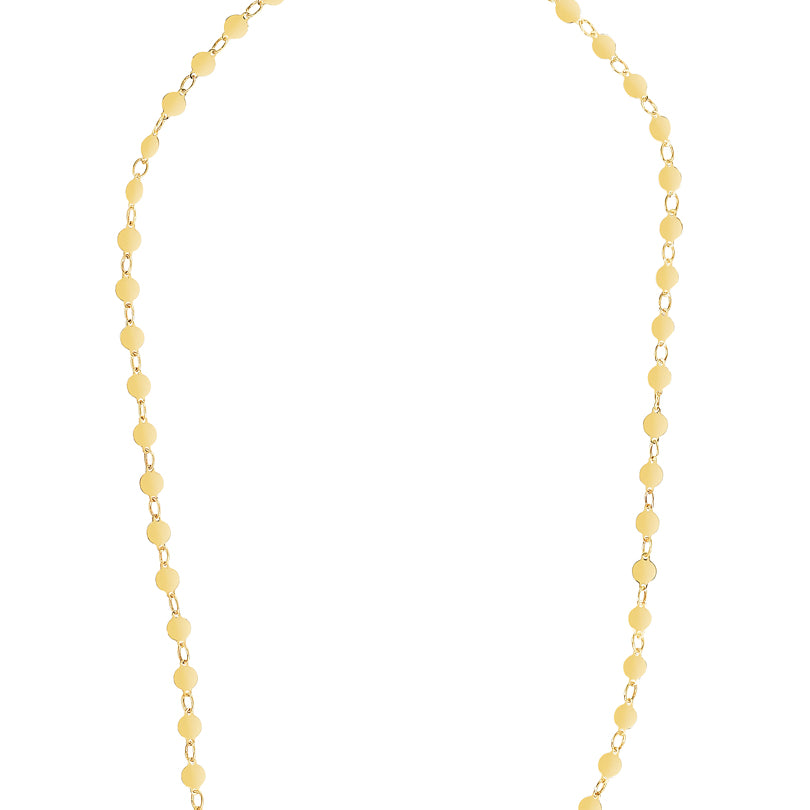 14K Gold Polished Mirror Chain