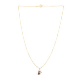 14K Gold Enamel Unicorn Necklace