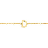 14K Mini Initial D Necklace