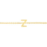 14K Mini Initial Z Necklace