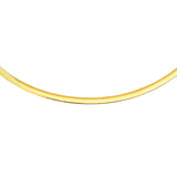 14K & Silver 4mm Reversible Omega Basic Chain