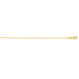 14K 2.4mm Round Cable Chain
