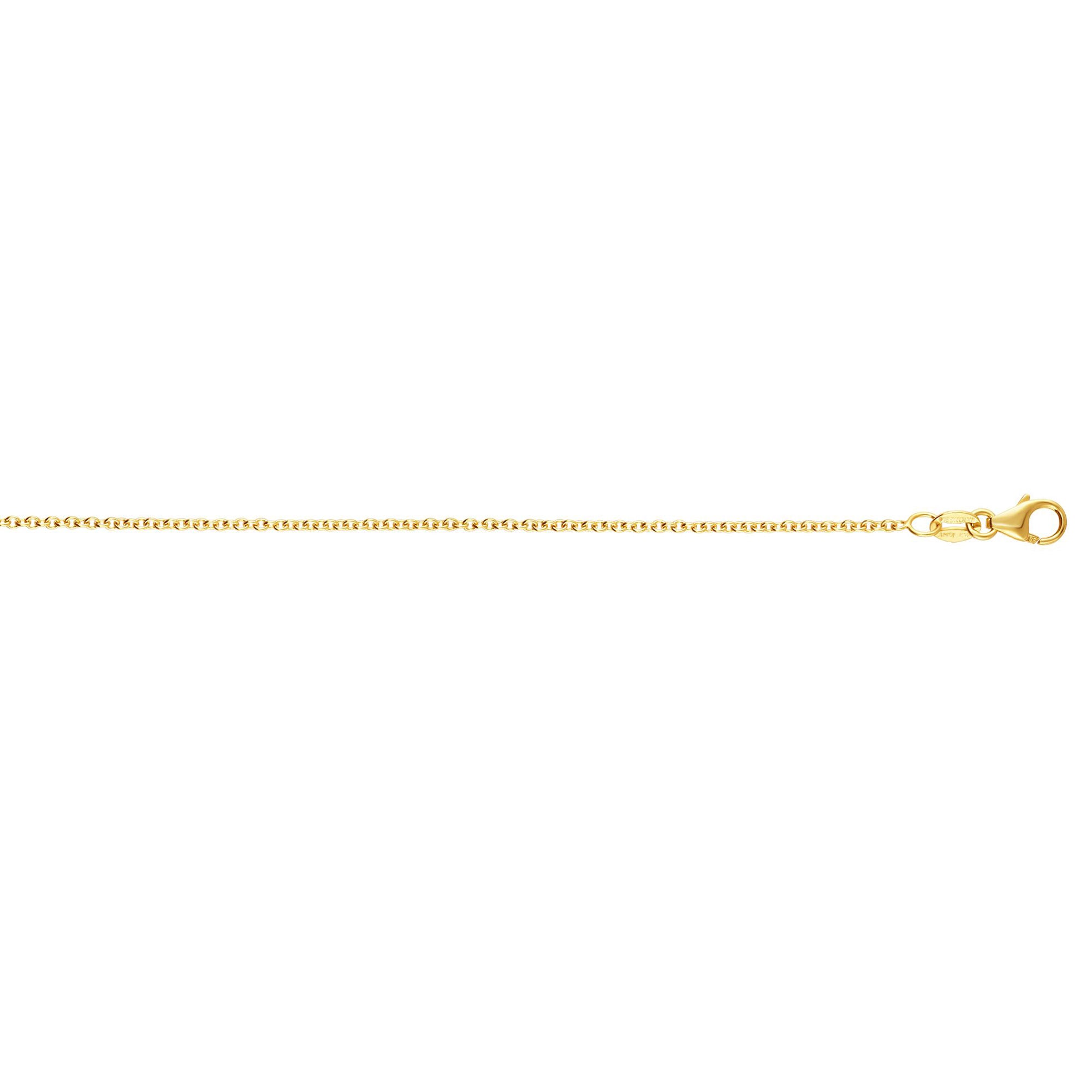 14K 2.4mm Round Cable Chain