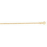 14K Gold 20"" 1.4mm Diamond Cut Royal Rope Chain