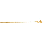 14K Gold 10"" 1.6mm Royal Rope Chain
