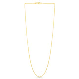 14K Gold 1mm Round Wheat Chain