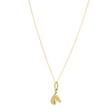 14K Small Horse Pendant