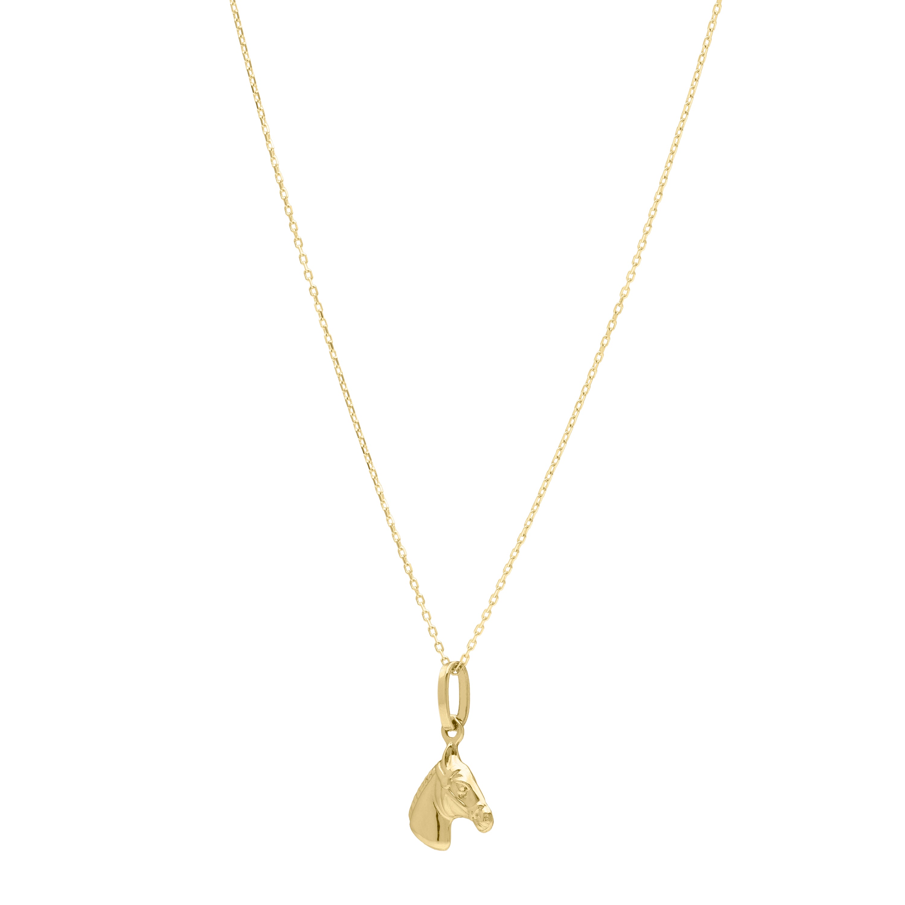 14K Small Horse Pendant