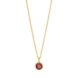 14K Garnet Birthstone Pendant