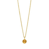 14K Citrine Birthstone Pendant