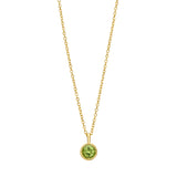 14K Peridot Birthstone Pendant