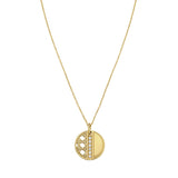 14K Diamond VannÃ¨rie Coin Pendant