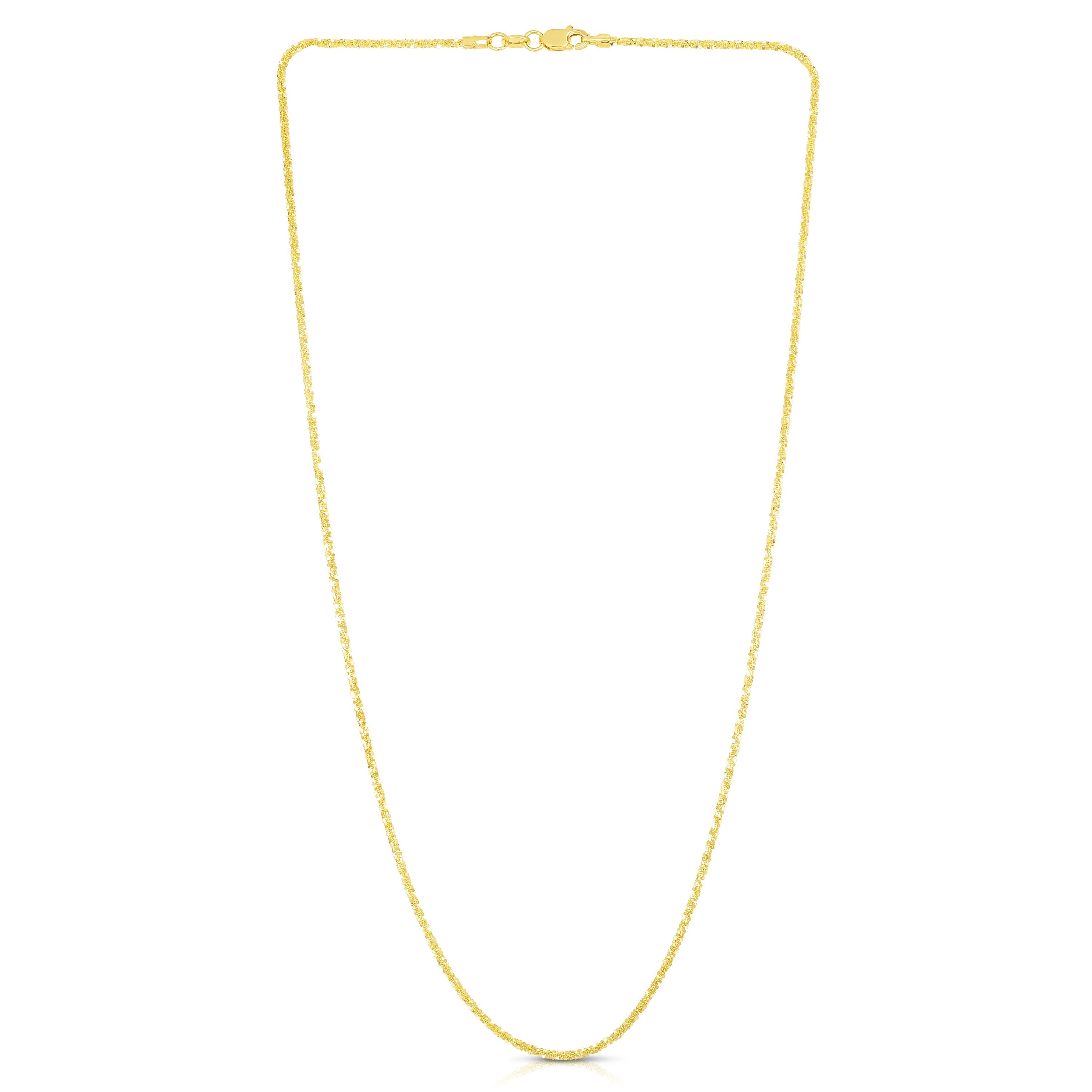 14K Gold 1.5mm Sparkle Chain