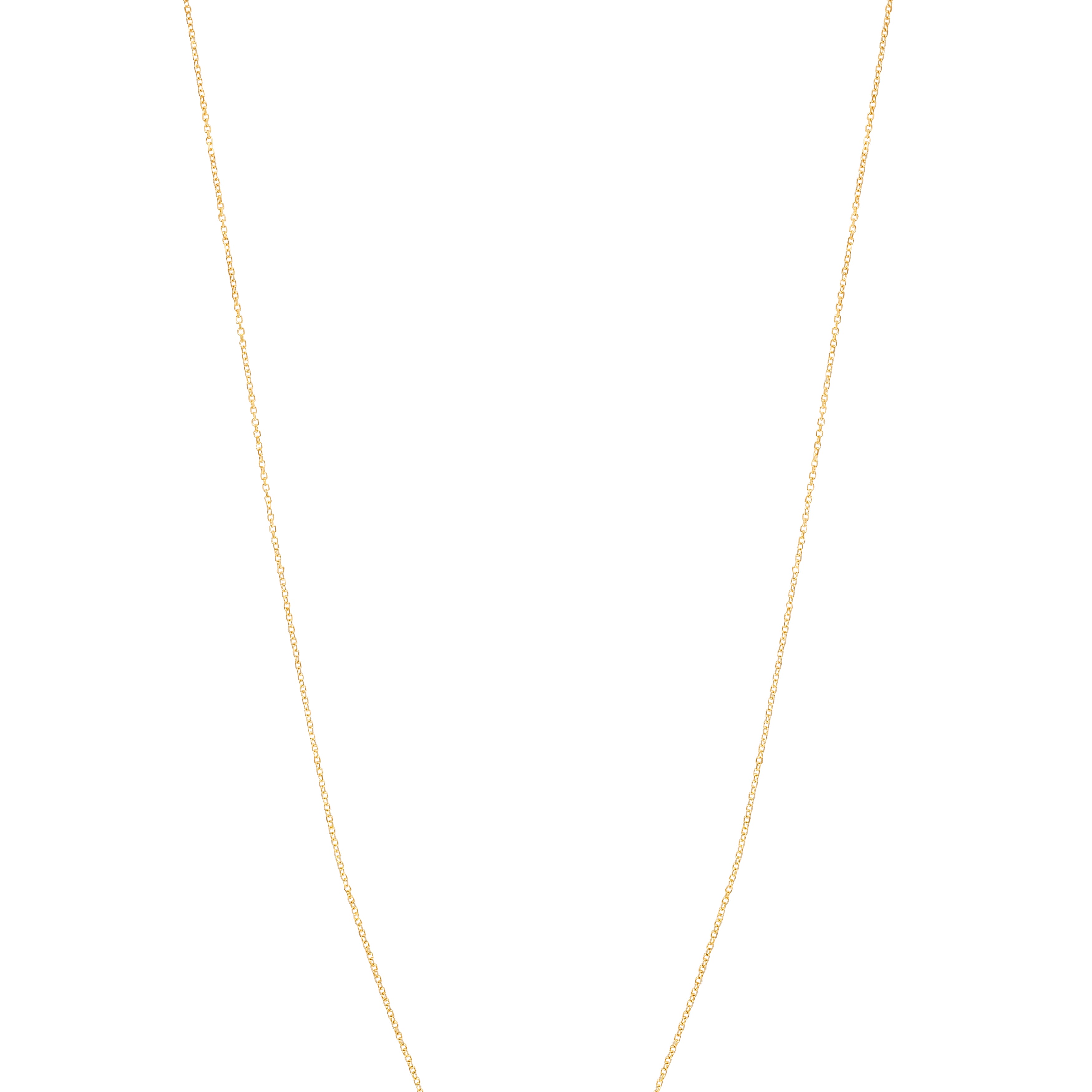 14K Gold .06ct Diamond Bar Necklace