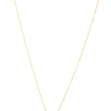 14K Gold Gemstone Inlay Oval Necklace