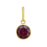 14K Round Ruby Charm
