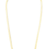14K Gold 16"" 4mm Imperial Herringbone Chain