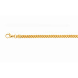 14K Gold 22"" 5.3mm Semi-Solid Square Franco Chain