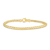 14K Gold Thin Weaved Bangle