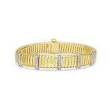 14K Five Station Diamond Tubogas Bracelet