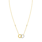 14K TT Interlocking Necklace
