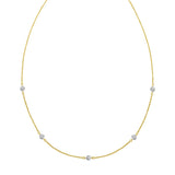 14K DiamonOro Station Necklace
