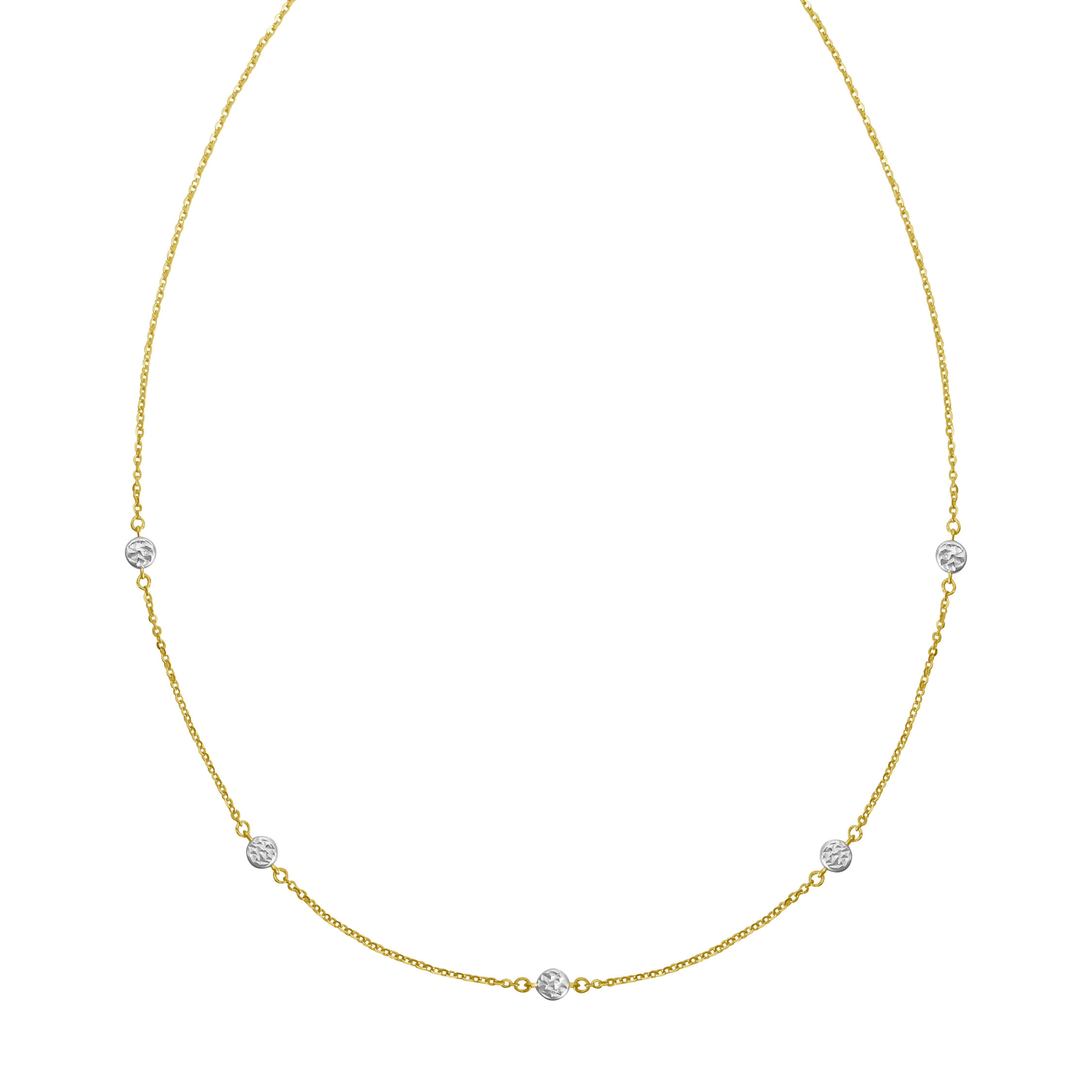 14K DiamonOro Station Necklace