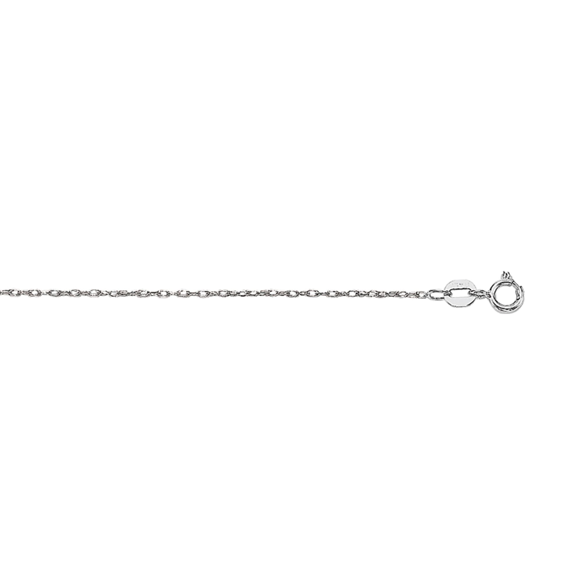 14K Gold 0.45mm Machine Rope Chain (Carded)