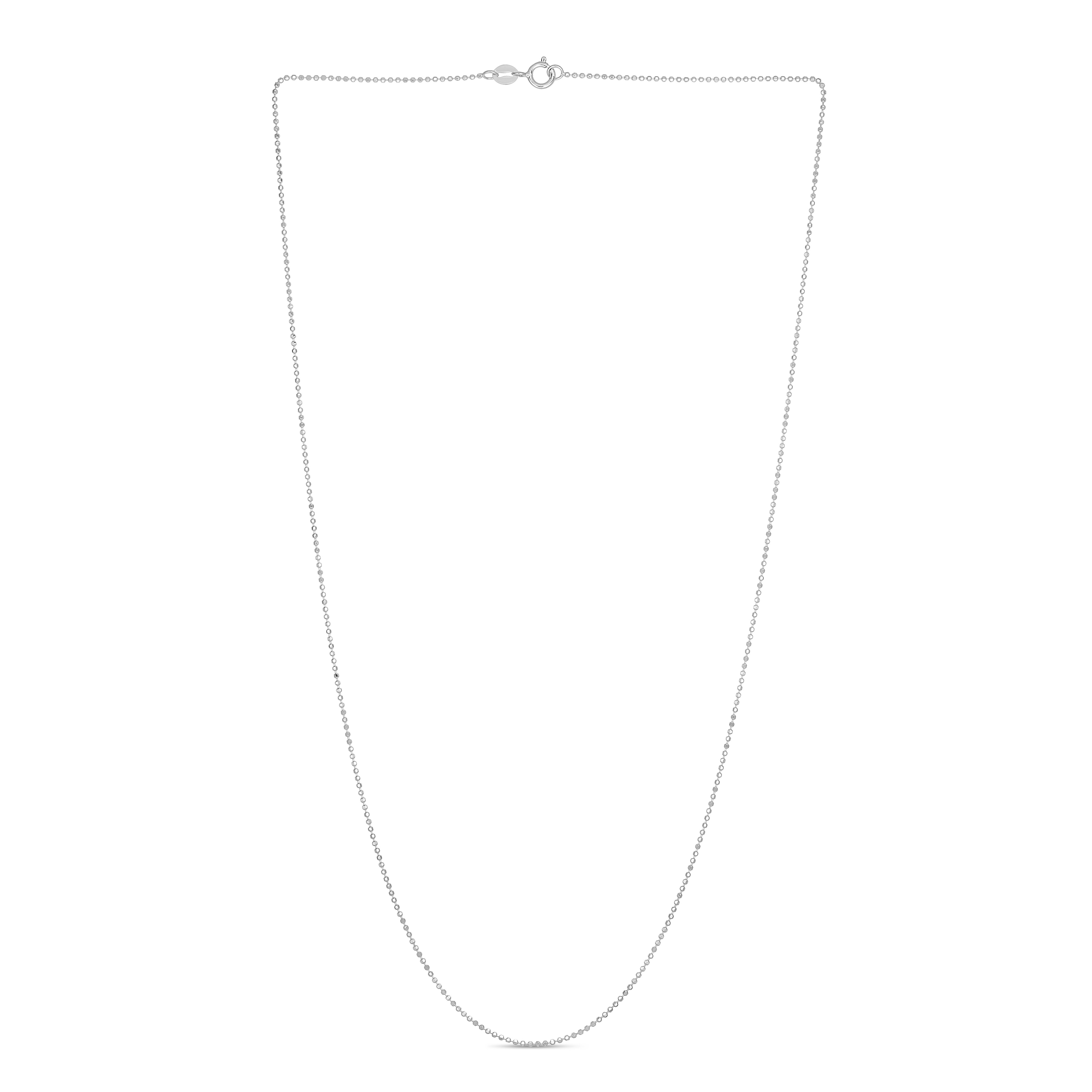 14K Gold 0.9mm Diamond Cut Bead Chain