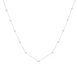 14K Saturn Bead Chain Necklace