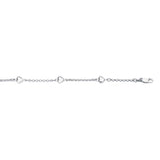 14K Gold Heart Station Bracelet