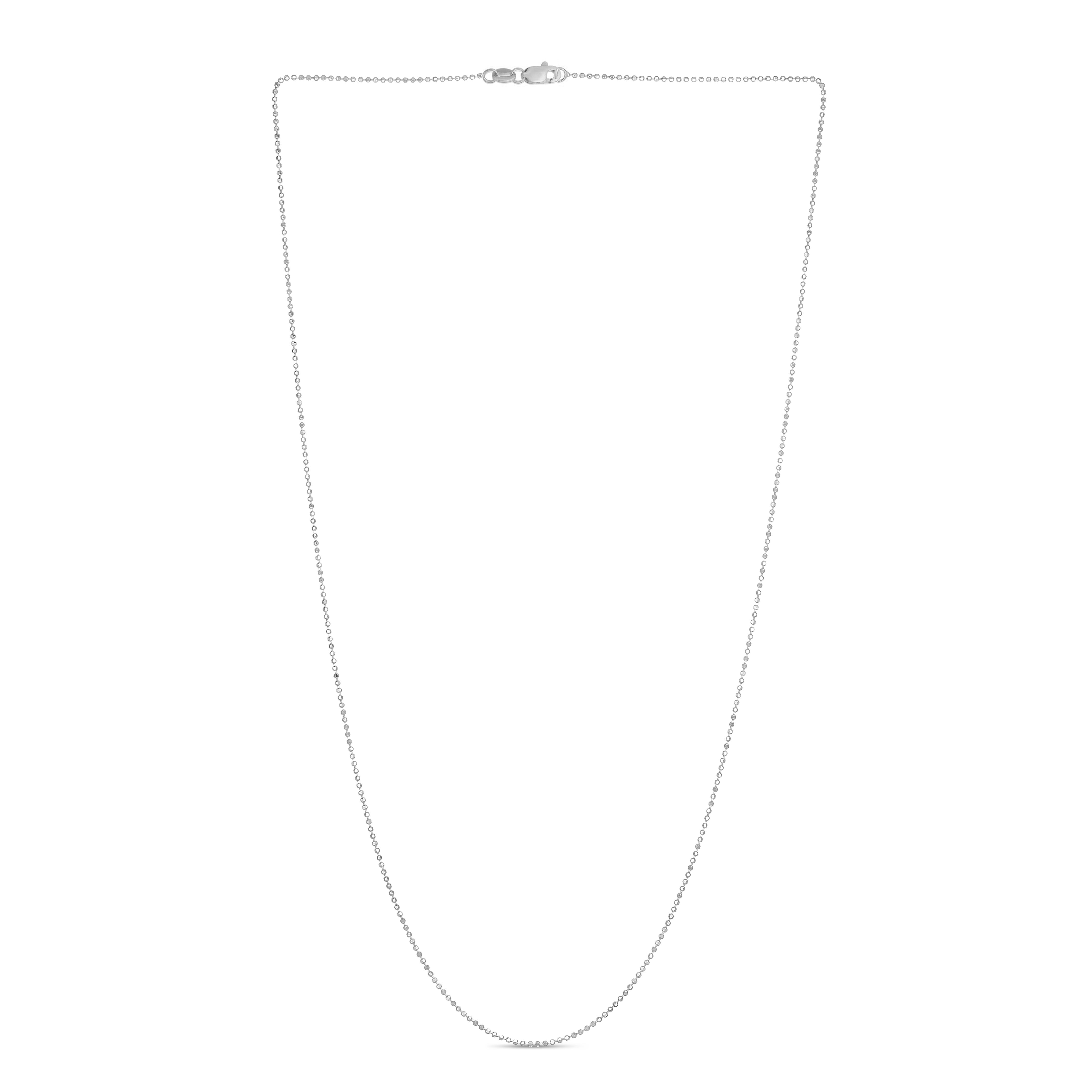 14K Gold 0.9mm Diamond Cut Bead Chain