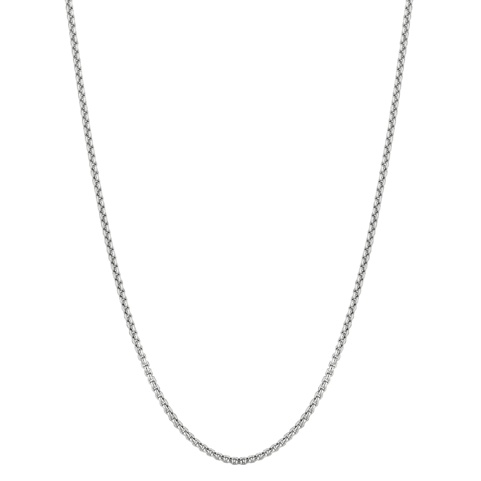14K Gold 1.8mm Lite Round Box Chain