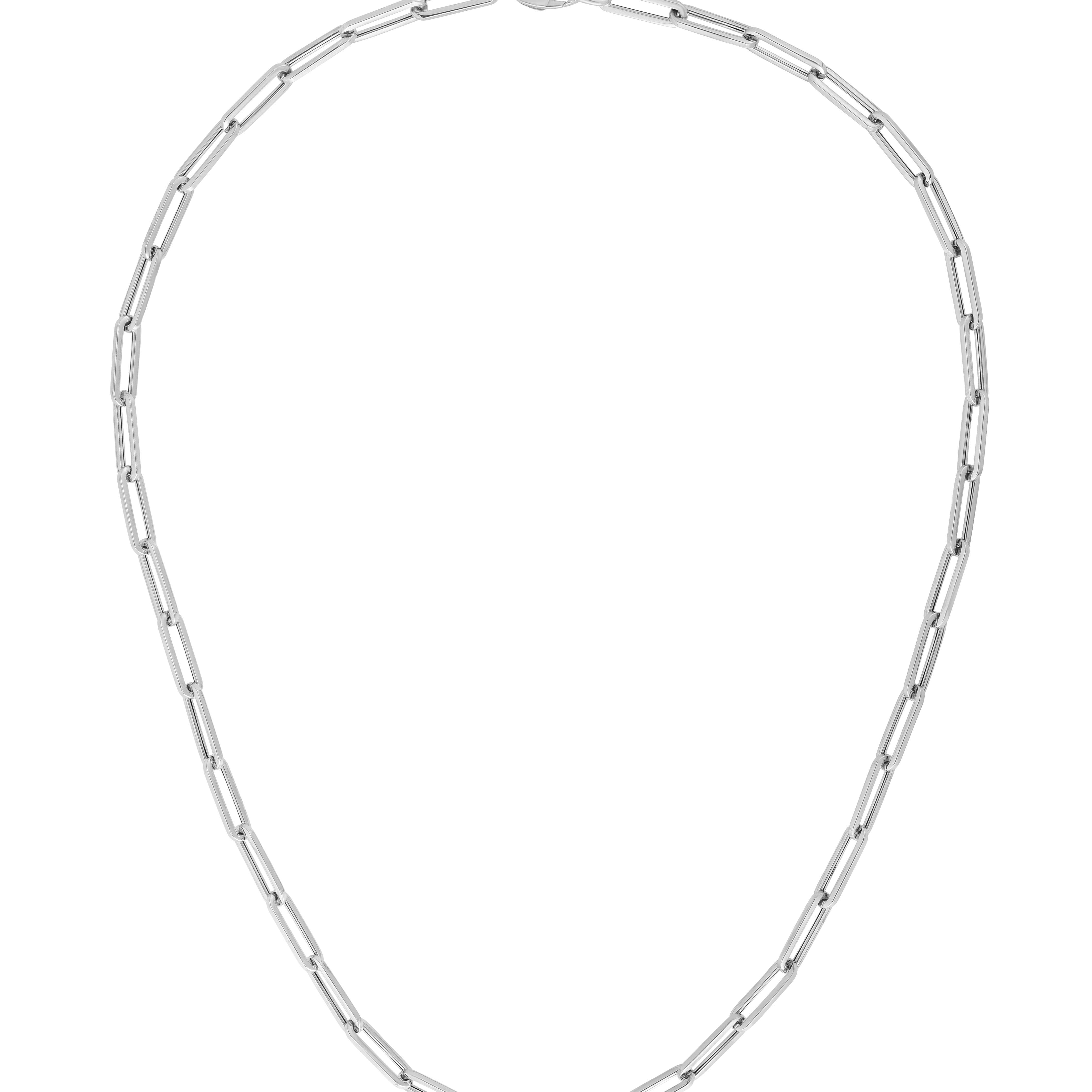 14K Gold 4.2mm Paperclip Chain