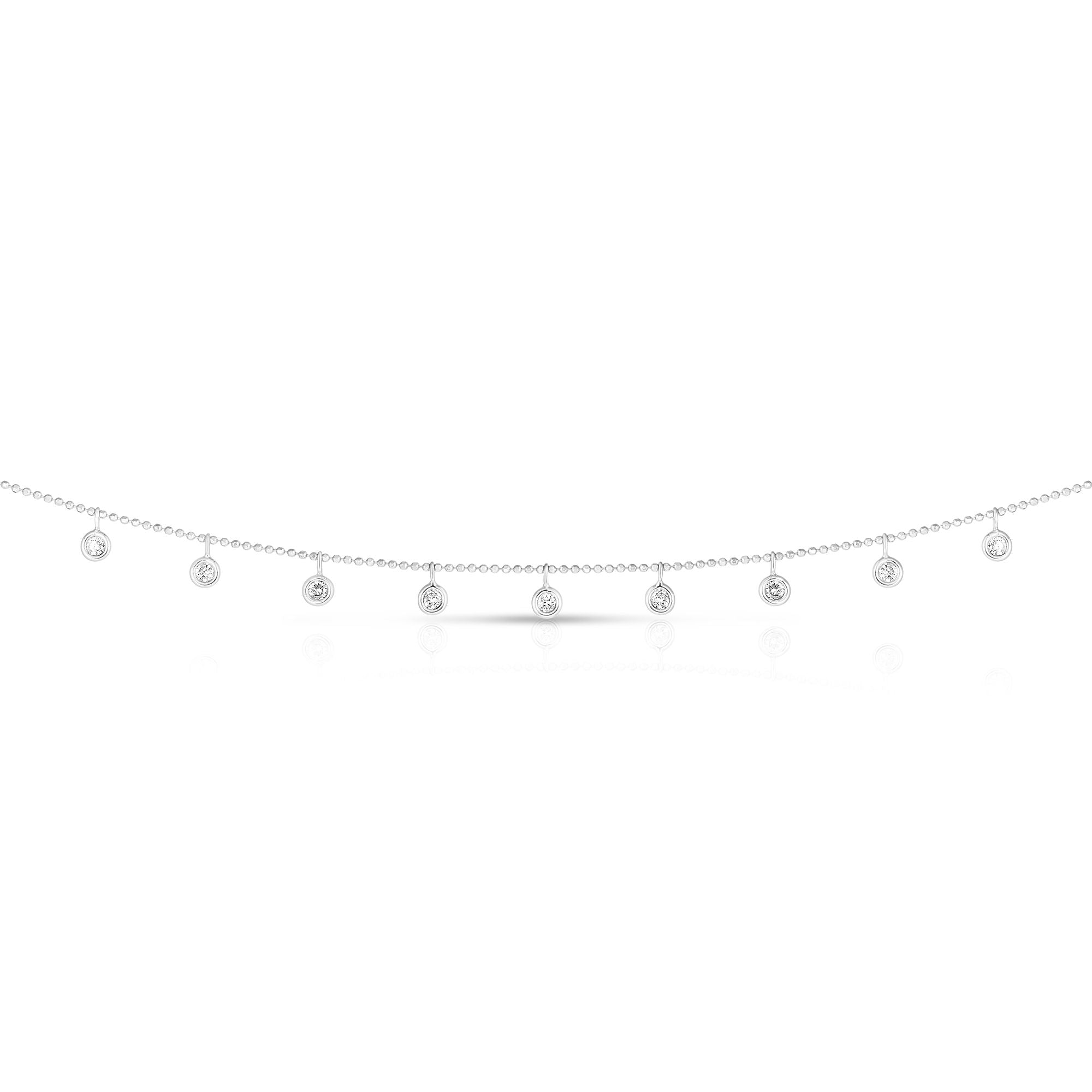 14K Gold .50ct Dangling Diamonds Necklace