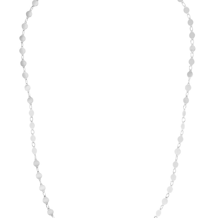 14K Gold Round Mirror Chain