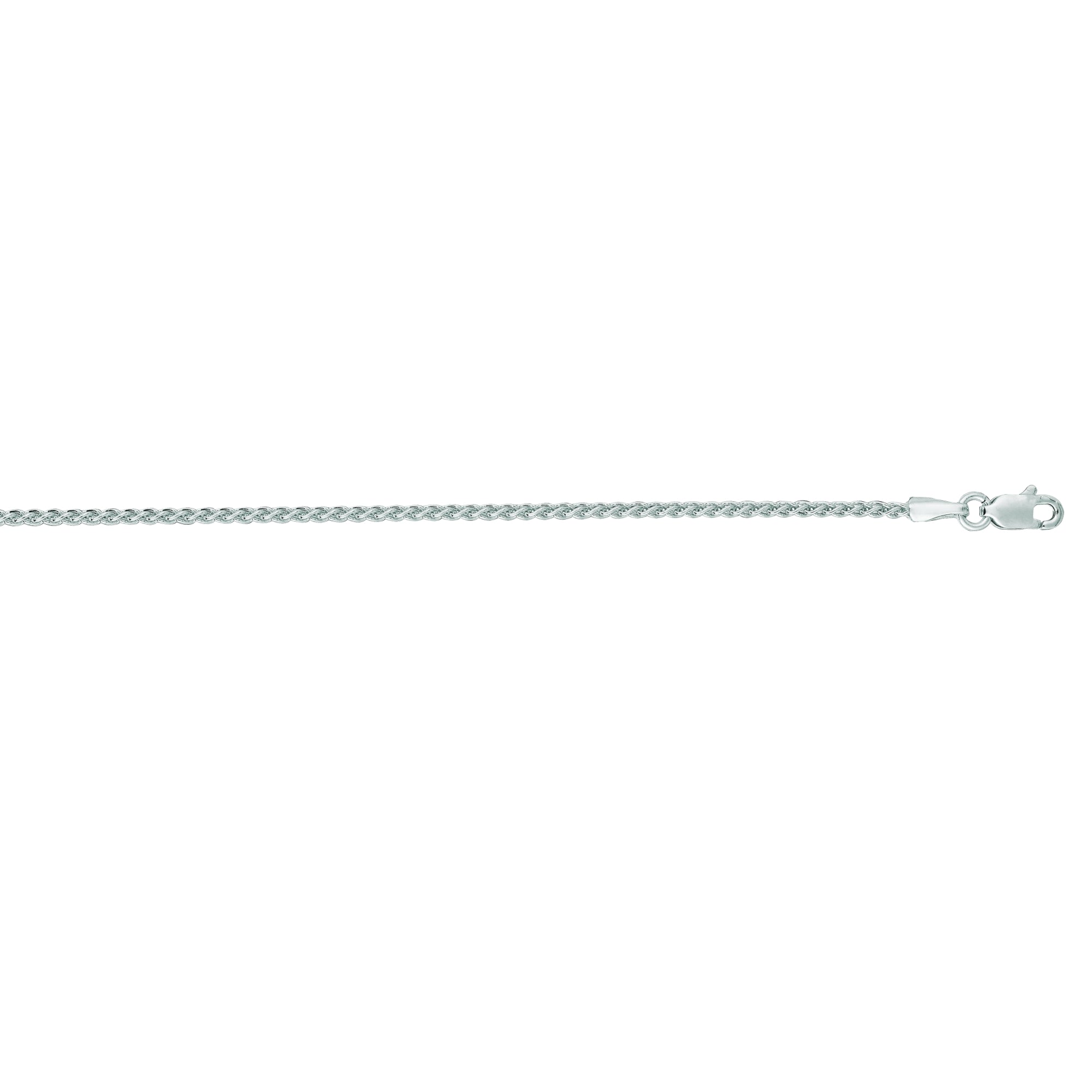 14K Gold 1.5mm Round Wheat Chain