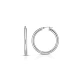 14K Gold 4x25mm Hoops