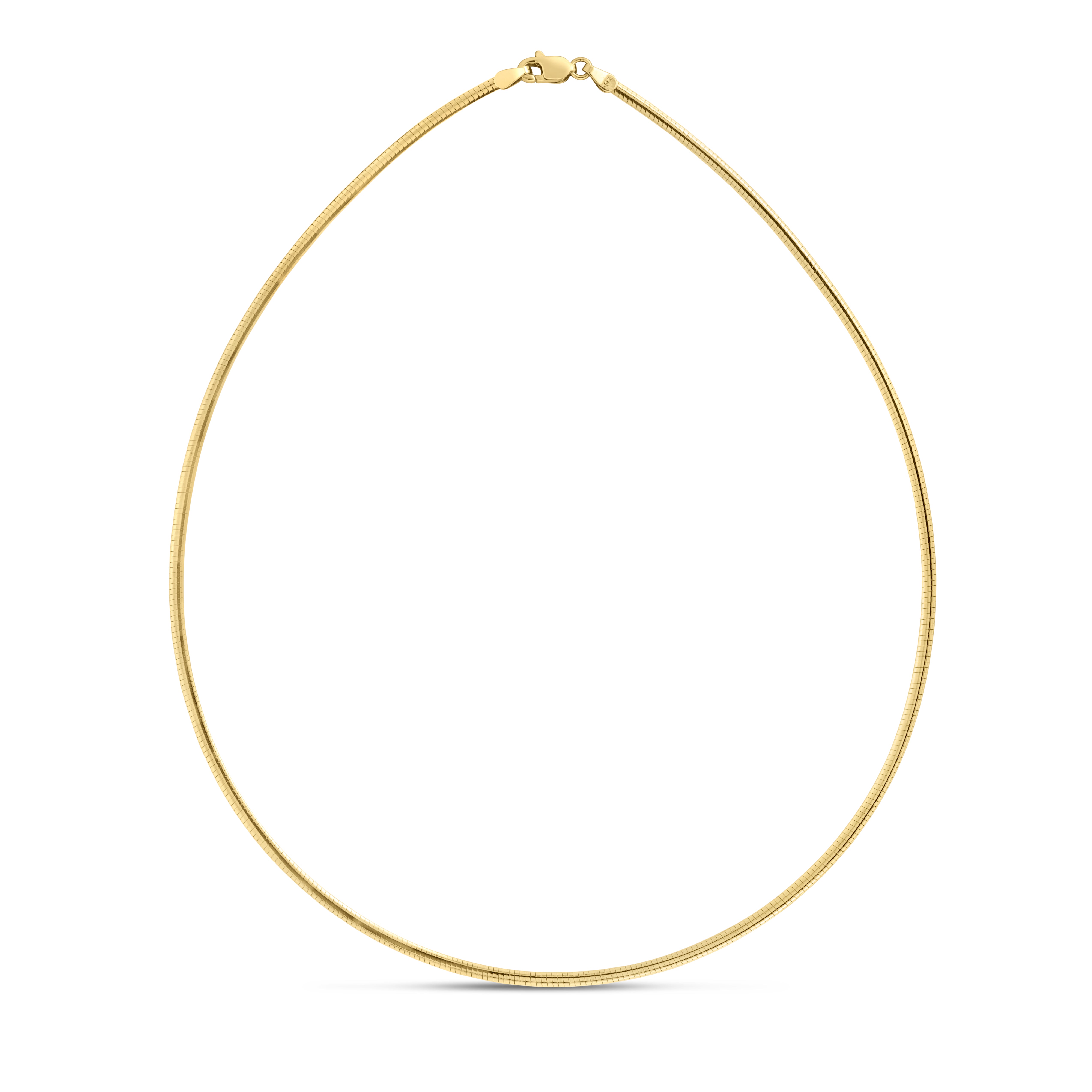 14K Gold 2mm Classic Omega