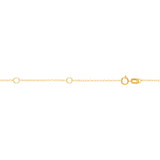 10K Gold 1.3mm Extendable Piatto Chain