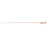 10K Gold 0.5mm Machine Rope Chain Carded