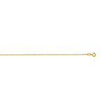 10K Gold 0.45mm Machine Rope Chain Carded