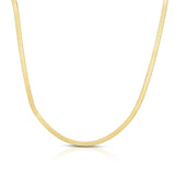 10K Gold 2.8mm Herringbone Necklace