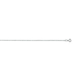 10K Gold 0.45mm Machine Rope Chain Carded