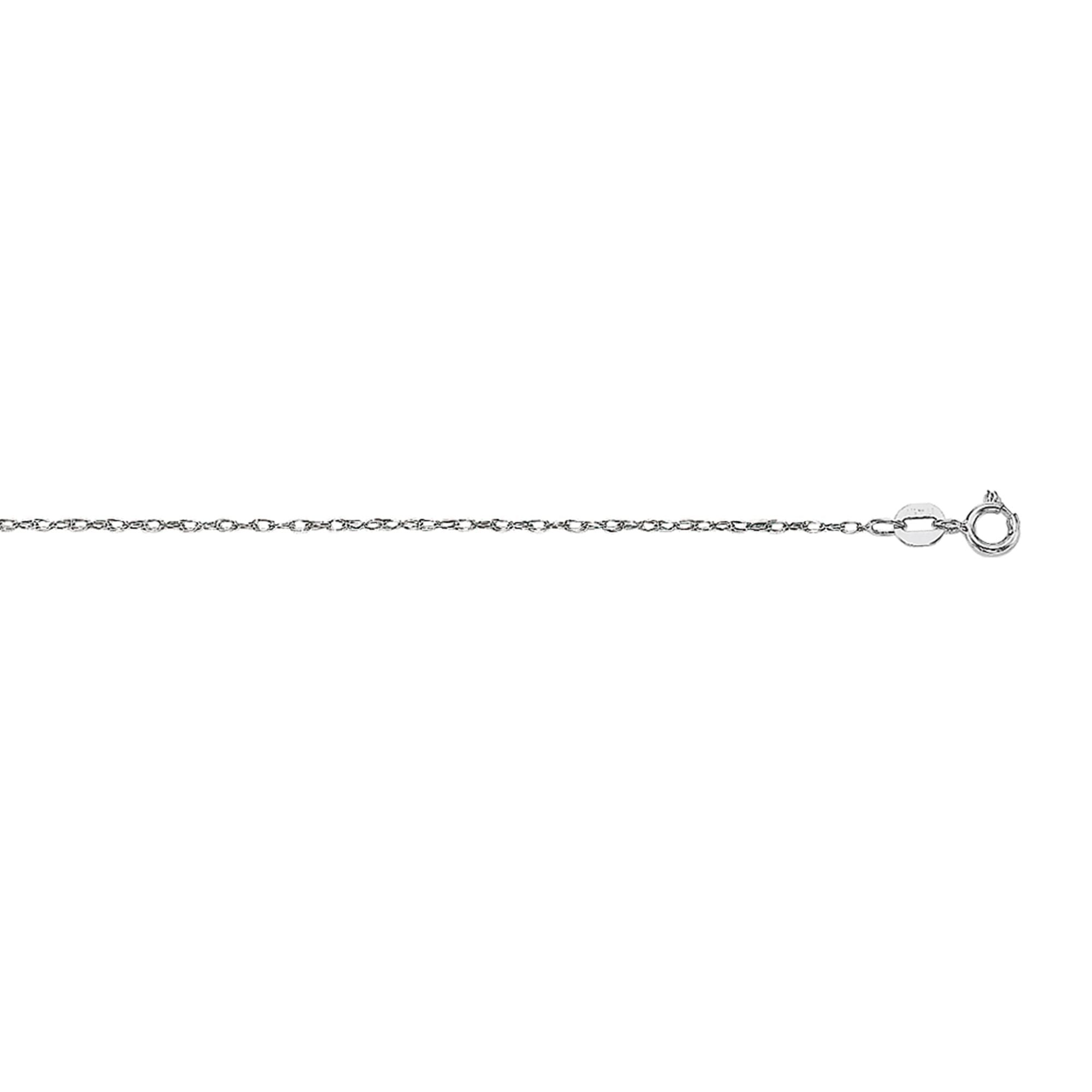 10K Gold 0.5mm Machine Rope Chain Carded